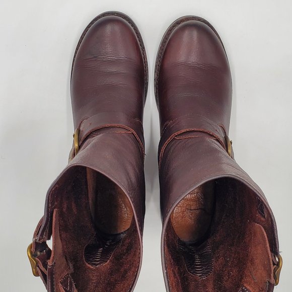 Frye Leather Moto Boots - Picture 6 of 15